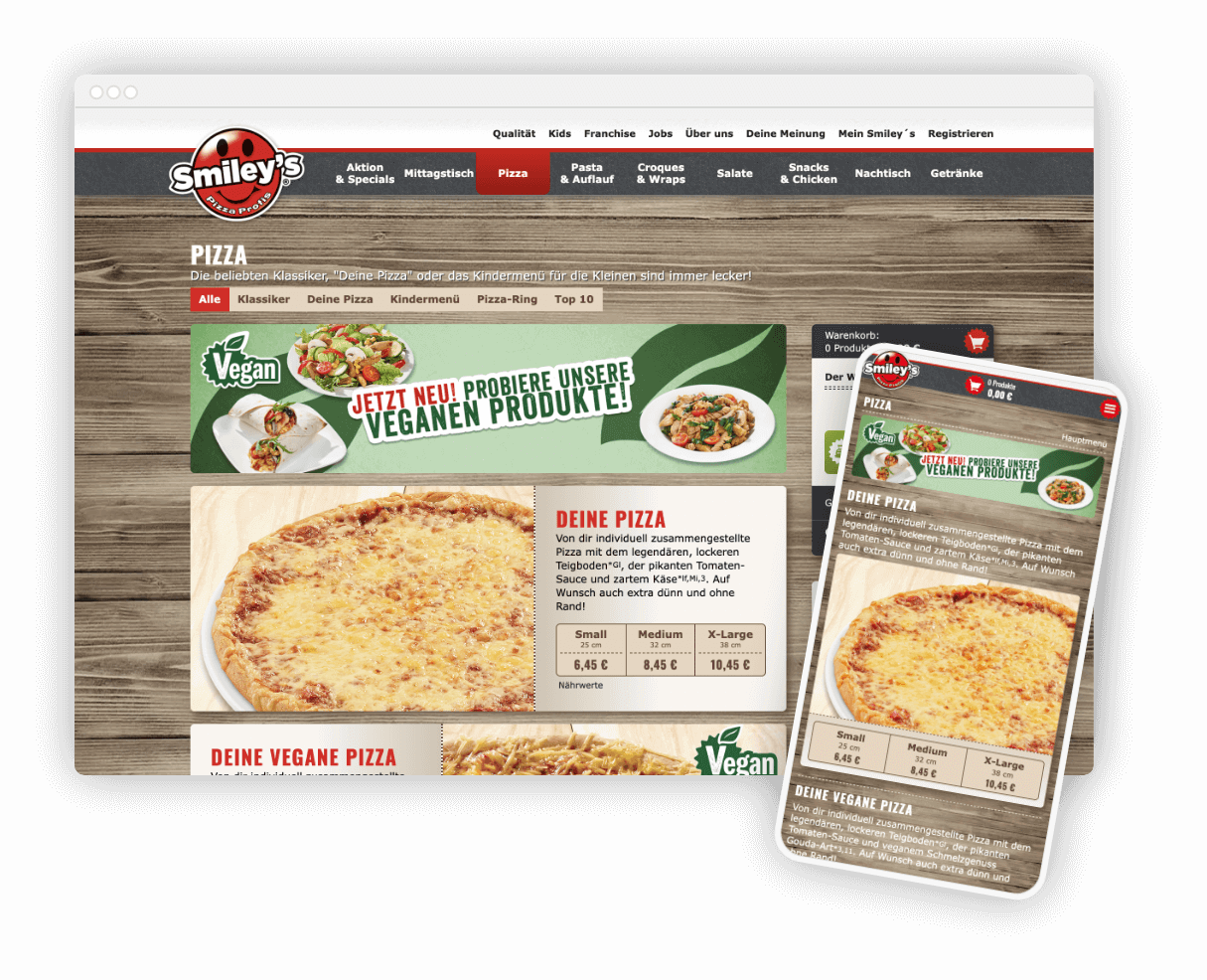 Smiley's Pizza Elbwind Media creative & development studio